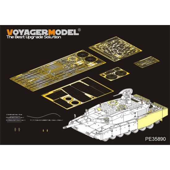 1/35 Modern German Leopard 2A4 Revolution 1 MBT Basic Detail Set for Tiger Model #4629