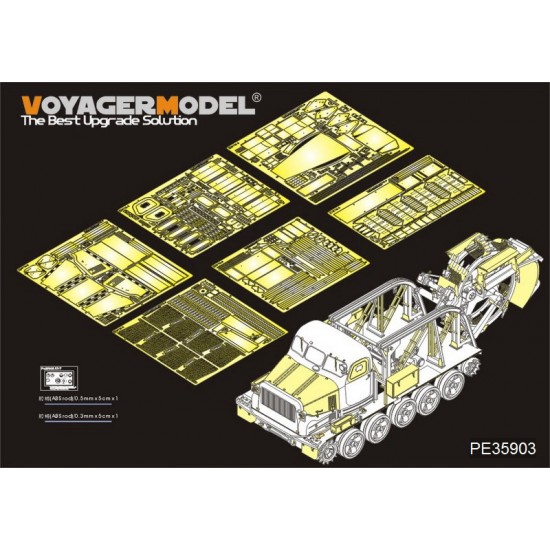 1/35 Russian BTM-3 High-Speed Trench Digging Vehicle Detail Set for Trumpeter kit #09502
