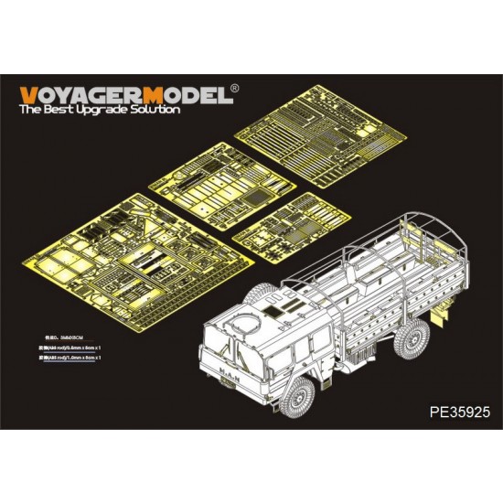 1/35 Modern German LKW 5t mil gl Detail Set for Hobby Boss #85507