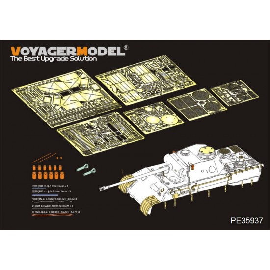 1/35 WWII German Panther D Tanks Basic Detail Set for Meng Models #TS038