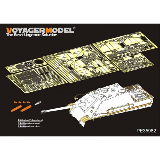 1/35 WWII Jagdpanther G2 Version Basic Upgrade Detail Set for Rye Field Model #5012