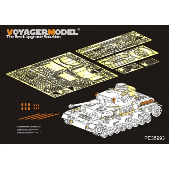 1/35 WWII German PzKpfw.IV Ausf.G Late Production Detail Set for Border Model #35001