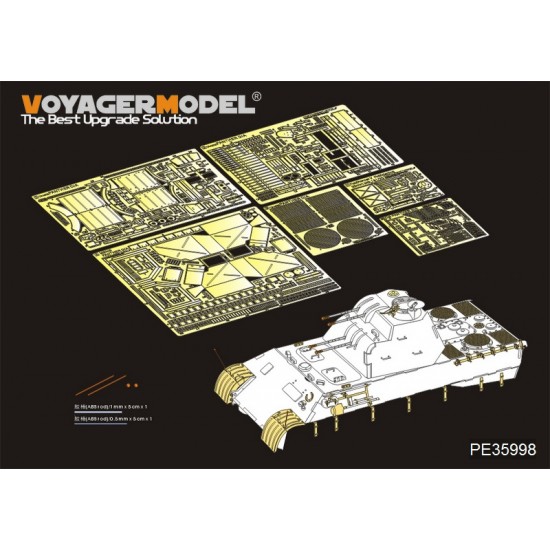 1/35 WWII German FlaKPanzer V FlaKvierling 20mm MG 151/20 Detail Set for Takom Models #2105