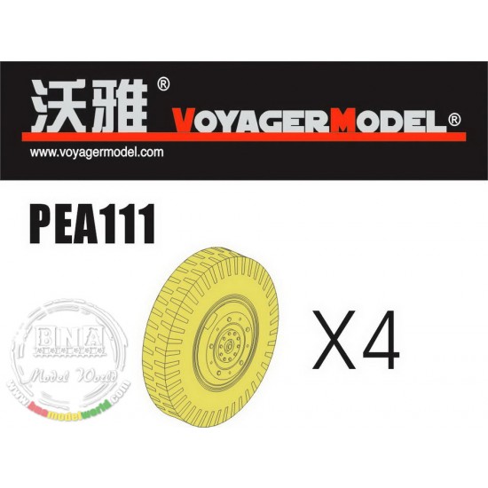 1/35 Road Wheels for SdKfz.234 Pattern 2 for Dragon kit