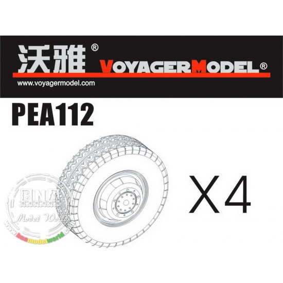 1/35 Road Wheels for SdKfz.234 Pattern 3 for Dragon kit