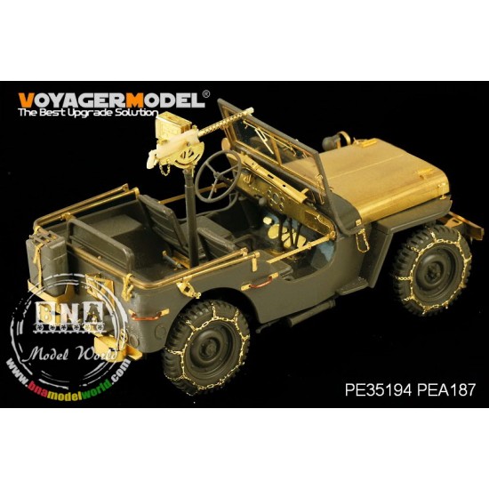 1/35 WWII US Jeep Willys MB Tyre Chains for Tamiya/Italeri kits