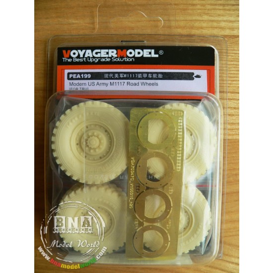1/35 Modern US Army M1117 Road Wheels for Trumpeter kit