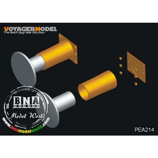 1/35 WWII German Railway Cars Functional Buffers & Tow Hooks for All