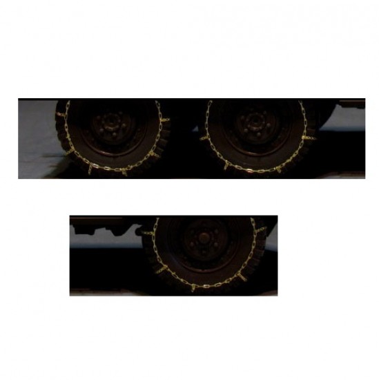 1/35 WWII US M8/M20 Armoured Car Tyre Chains for Tamiya #35228/35234, Italeri #6364