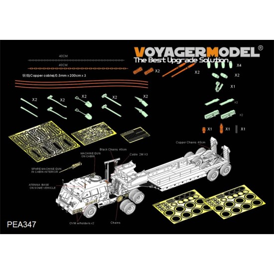 1/35 WWII US M26 Recover Vehicle Additional Detail-up Set for Tamiya 35230/35244 kit