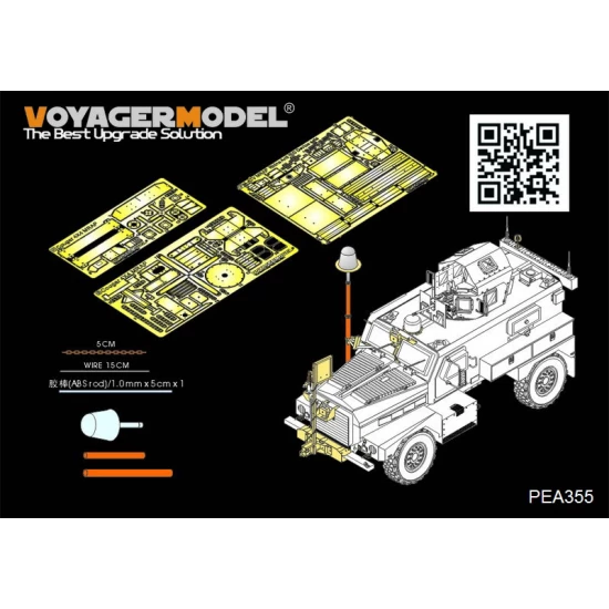 1/35 Modern US Cougar 4x4 Mrap Additional Parts for Panda Hobby PH35003
