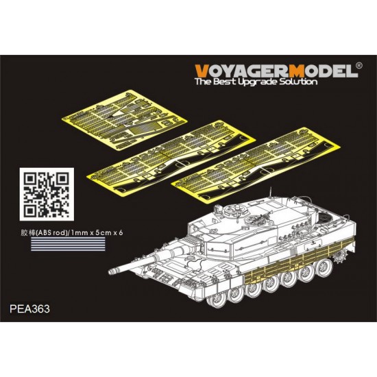 1/35 Modern German Leopard 2A4 Schurzen Additional Parts for Meng Models TS-016