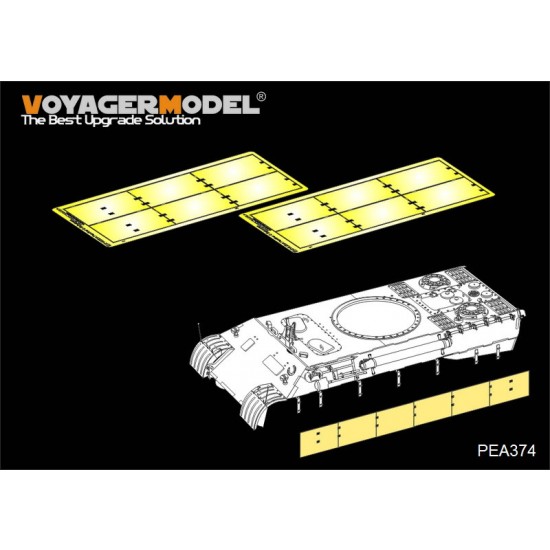 1/35 WWII German Panther A/D Schurzen Additional Parts for Tamiya kit