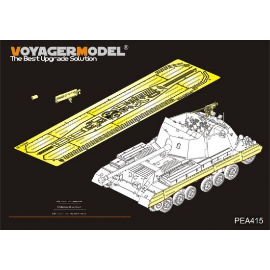 1/35 WWII British Archer Gun Track Covers Additional Parts for Tamiya kit #35356