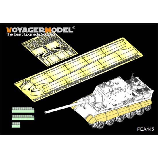 1/35 WWII German SdKfz.186 Panzerjager "Jagdtiger" Schurzen Late Version for Takom Model #8001
