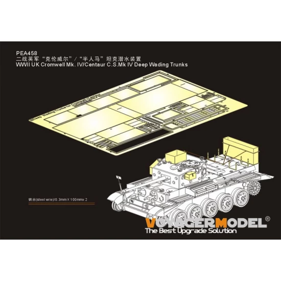 1/35 WWII British Cromwell Mk. IV/Centaur C.S.Mk IV Detail Set for Tamiya kit #35221/232