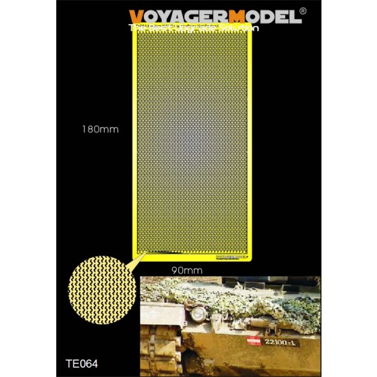 1/35 Modern NATO Camouflage Net Patten 1 for Common Use (1 PE sheet, Size: 180mmx90mm)