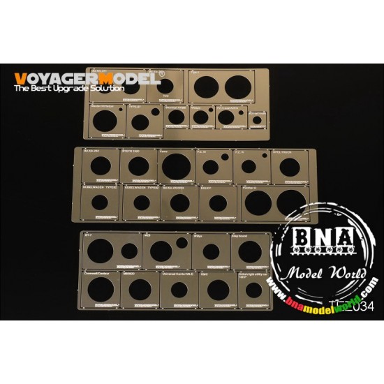 1/35 WWII AFV Road Wheels Stenciling Templates for Tamiya kit