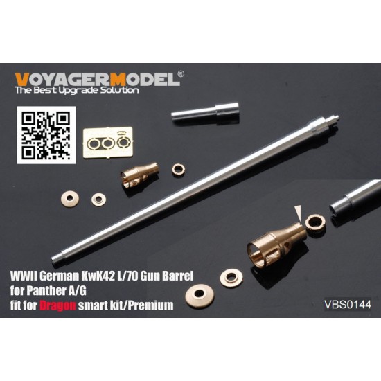 1/35 WWII German KwK42 L/70 Gun Barrel for Panther A/G for Dragon Smart kit
