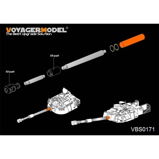 1/35 Modern US Army M109 Self-Propelled Howitzer Barrel (Universal) 