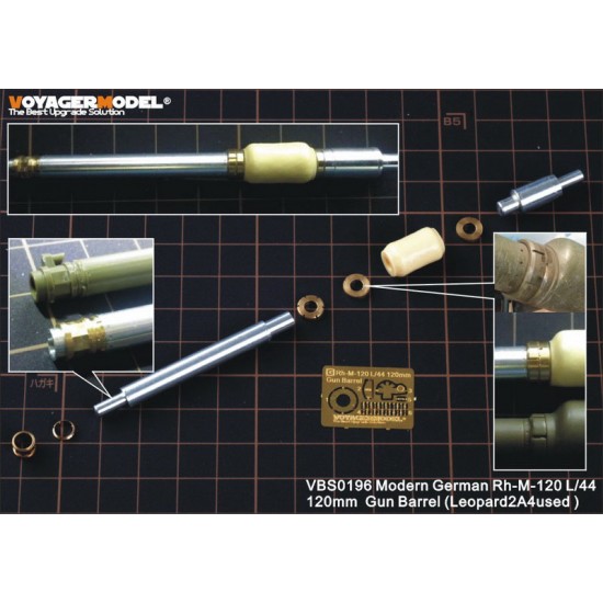 1/35 Modern German 120mm Rh-M-120 L/44 Gun Barrel for Leopard 2A4