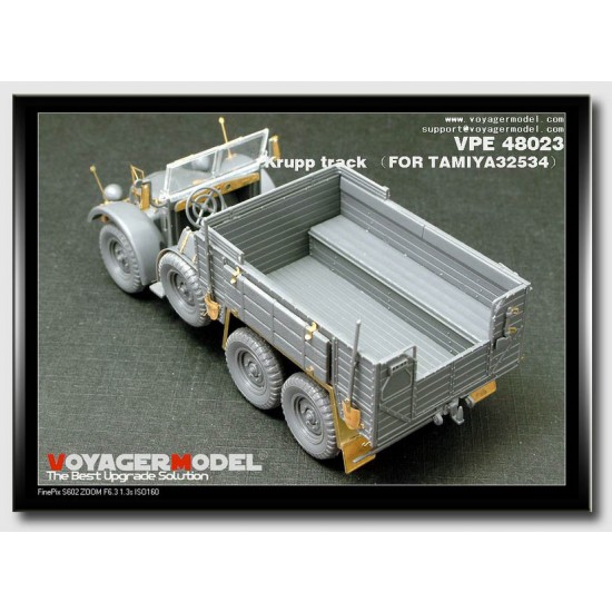 Photoetch for 1/48 German Truck Krupp Protze (Kfz.70) for Tamiya kit #32534