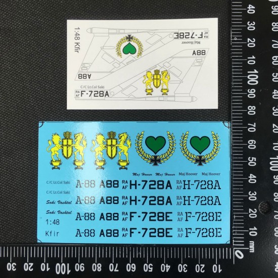 1/48 Kfir Maj Hoover Special Livery Decal 