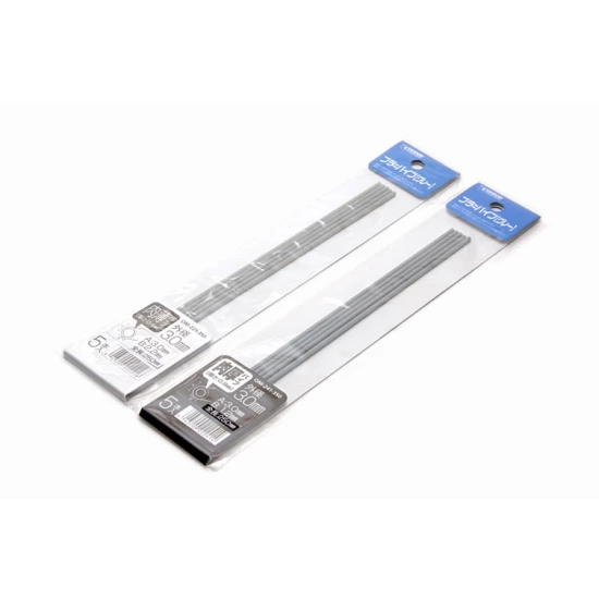 Styrene/PS Pipe (outside diameter: 7.5mm, wall thickness: 0.9mm, 4pcs, gray)