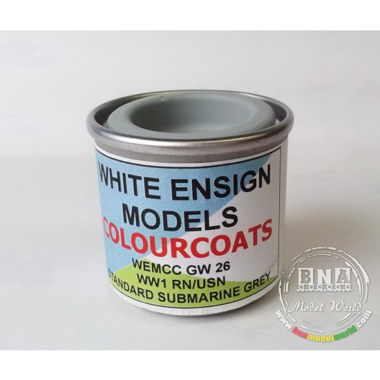 WWI RN & USN Joint Camouflage Colour - Standard Grey for Submarines 14ml