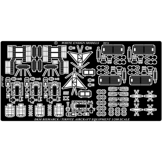 1/200 Bismarck Aircraft & Handling Gear (Photo-etched parts)