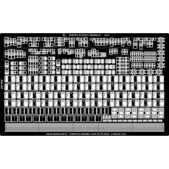 1/200 Bismarck/Tirpitz Doors & Hatches (Photo-etched parts)