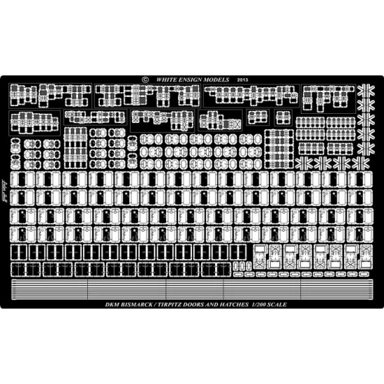 1/200 Bismarck/Tirpitz Doors & Hatches (Photo-etched parts)