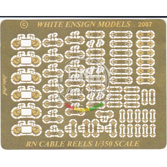 Photo-etched parts for 1/350 Royal Navy Cable Reels