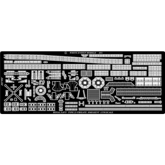 1/350 Royal Navy Type 23 Frigate Photo-etched Detail set for Trumpeter HMS Kent kit