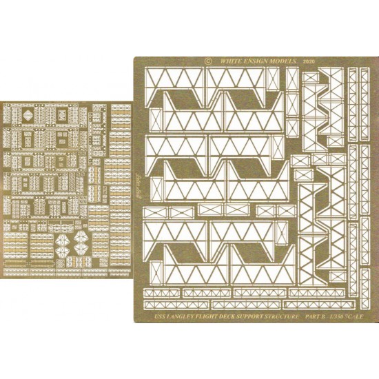 1/350 USS Langley Under Flight Deck Girder Detail set for Trumpeter kit