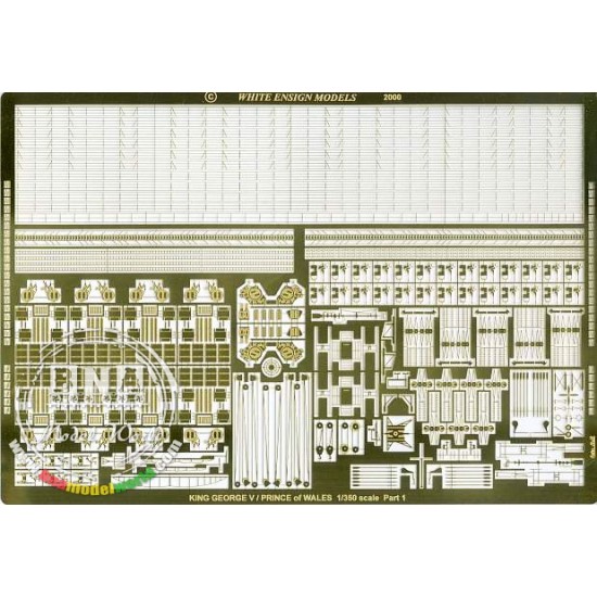 1/350 King George V Class Battleships Ultimate Detail Set (2pcs)