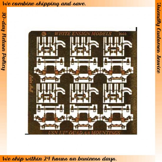 Photo-etched parts for 1/350 Quad 1.1's