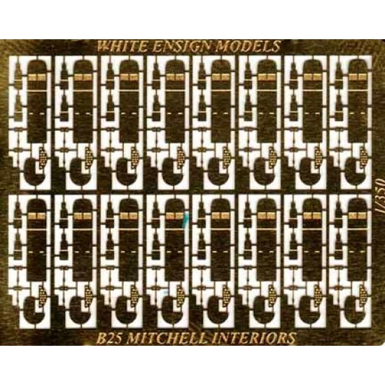 1/350 North-American B-25 Mitchell Cockpit Detail-up Set (1 Photo-Etched Sheet)