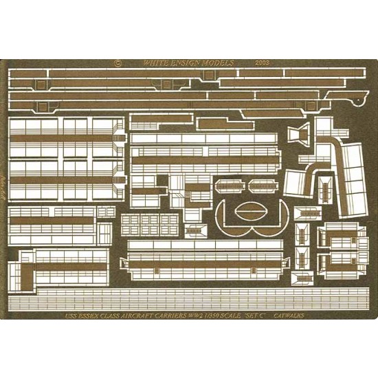 1/350 USS Essex Perforated Catwalks for Trumpeter kit