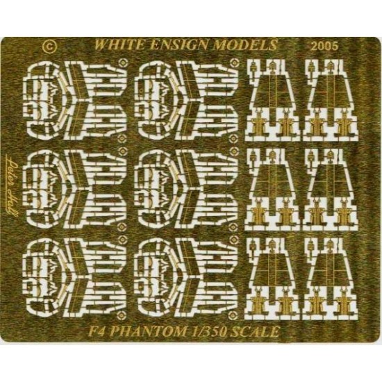 1/350 McDonnell F-4 Phantom Detail-up Set (1 Photo-Etched Sheet)