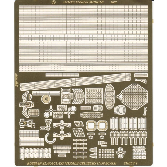 1/350 Slava Class Cruiser Detail-up Set for Trumpeter kit