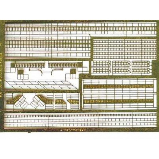 1/700 Ladders & Walkways Set (1 Photo-Etched Sheet)