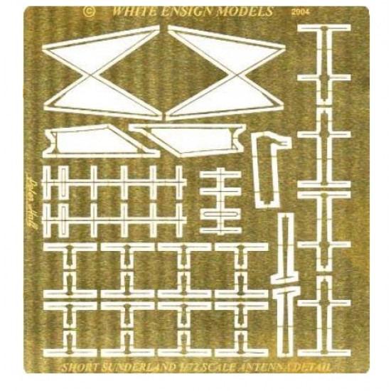 1/72 Short Sunderland Exterior Detail-up Set for Airfix kit (1 Photo-Etched Sheet)