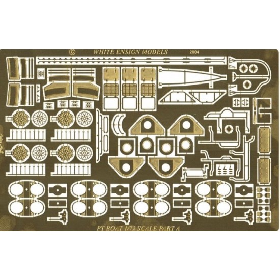 1/72 PT-109 Photo-etched parts for Revell PT Boat (2pcs)