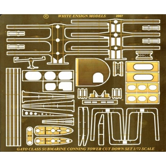 1/72 Gato Class Conning Tower Detail-up Set for Revell kit
