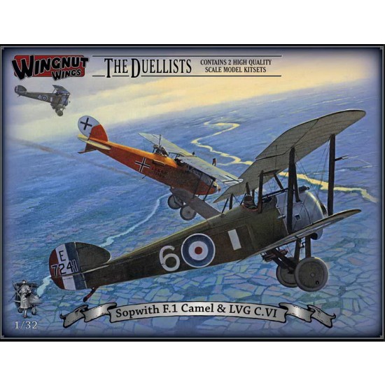 1/32 WWI Sopwith F.1 Camel 1917-19 & LVG C.VI 1918-19 (2 kits)