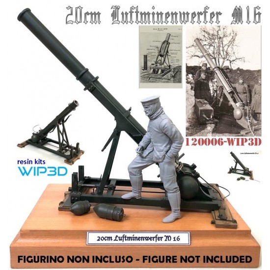 1/16 20 cm M16 Air Mine Luftminenwerfer Resin kit
