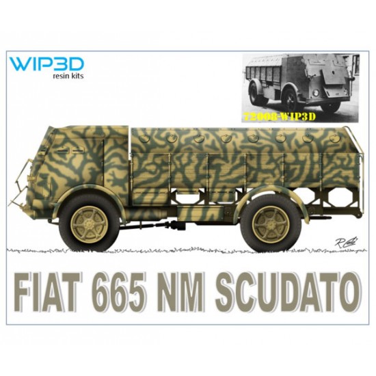1/35 Fiat 665 NM Shielded Complete Resin kit