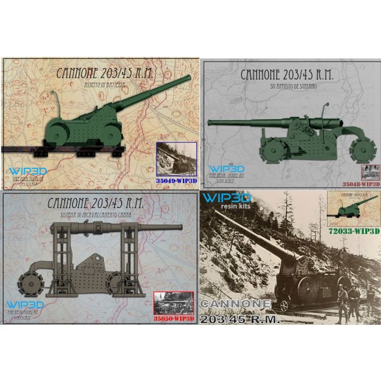1/35 Cannone 203/45 RM SISTEMA INCAVALCAMENTO