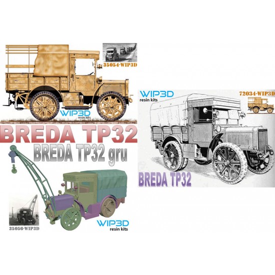 1/35 Breda TP32 Heavy Tractor WIP3D 35054